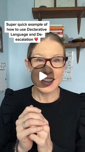 Casey Ehrlich, Ph.D. (She/her) on Instagram: "Quick example of how to use Declarative Language (see: Linda K. Murphy’s “Declarative Language Handbook”) and in-the-moment subtle de-escalation to help with the transition to school. Please keep in mind that the ✨energy behind my words ✨matters as much as what I said to him AND we have a baseline of trust after almost four years of using this approach instead of traditional parenting. People often ask for 'real life' examples on social media, then c