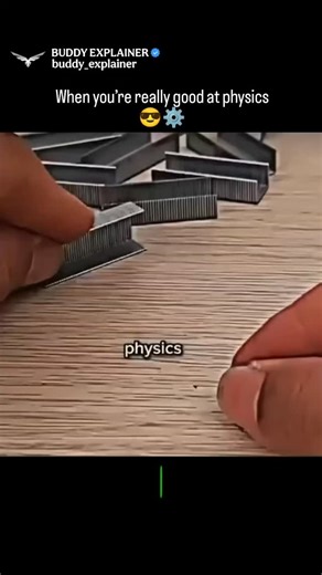 BUDDY EXPLAINER on Instagram: "The video shows a hand skillfully bending and connecting ordinary office staples to form a solid 3D cube frame in just 43 seconds. The focus on clean movements, precise angles, and perfectly interlocked geometry makes the clip highly satisfying and visually addictive. Posted on December 10, 2025, the video quickly went viral, earning 19,000+ likes and over 570,000 views. The comment section is divided—some viewers see it as a clever physics demonstration, others ca