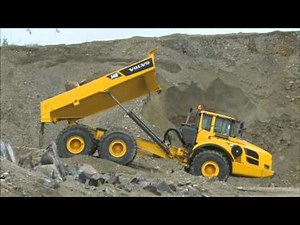 Volvo Articulating Hauler A25F A40FS - Dumping