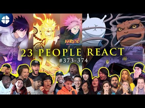 The New Three-Way Deadlock [23 People React] Team 7 VS Juubi 🇯🇵 Shippuden 373-374