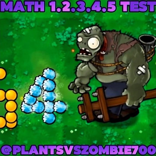 Plants Vs Zombies: Math Test #pvz #pvz2 #youtubeshorts #shorts