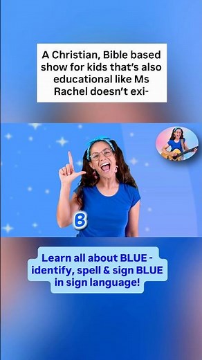 Learn Colors & Blue for toddlers with Christian Ms Rachel!