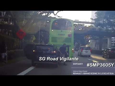 8jul2025 PIE phv #SMP3605Y renualt grand scenic rear ended sbs transit bus service 185