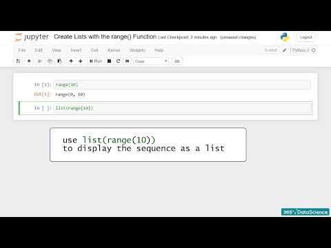 Iteration in Python | Creating Lists with range() Function | Python Tutorial for Beginners