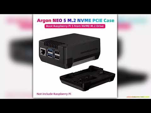 Argon NEO 5 M2 NVME PCIE Case for Raspberry Pi 5 with PWM Fan Builtin Heatsink for SSD Boot Pi 5 fr