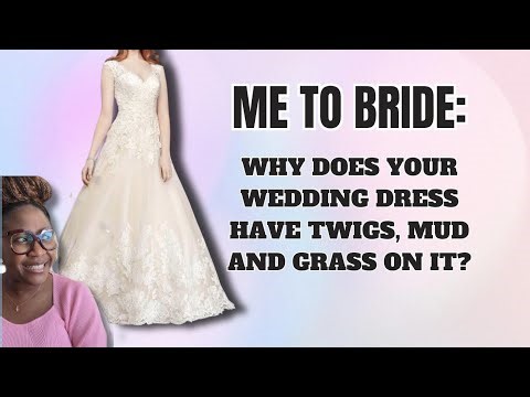 Bridal Gown Alterations of a Wedding dress that had Mud, grass and twigs