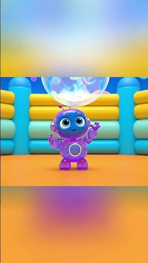 The CUTEST Little Robot Pops a Bubble! 🫧 | Satisfying ASMR Animation #Cute #ias