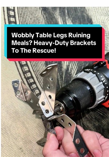 Fix Wobbly Table Legs with Heavy-Duty Brackets