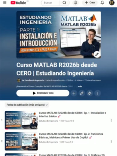 💻 ¡Ya empezó el curso GRATIS de MATLAB 2026b! #estudiandoingenieria #matlab #ingenieria #programming #Matlab2026b #aprendeentiktok #viralvideotiktok
