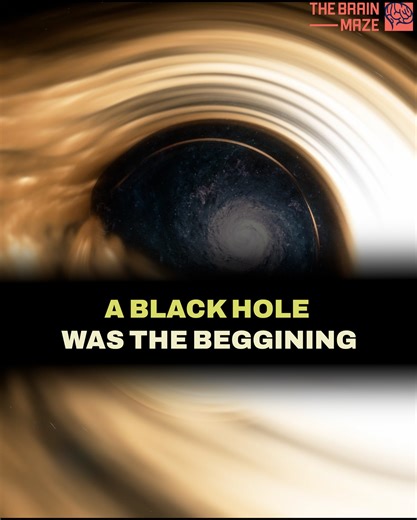 348K views · 7K reactions | A new theory published in Physical Review D suggests that our Universe may have emerged not from a singular explosion... but from a bounce inside a collapsing black hole. According to this model, everything we know — galaxies, stars, even time itself — could be the result of a cosmic rebirth from a universe that came before. | The Brain Maze | Facebook