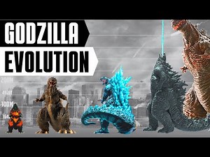 Godzilla Evolution in Movies and Size Comparison
