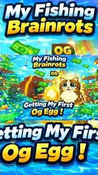 My fishing Brainrots Getting My First Og Egg ! Roblox !!!