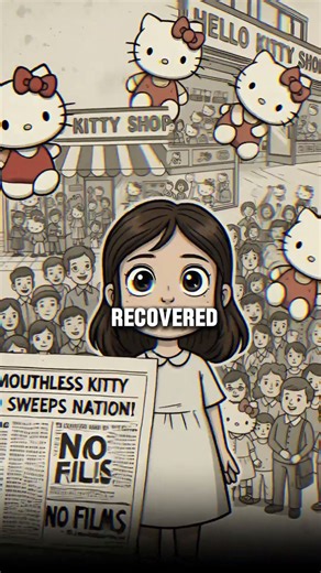 Why Hello Kitty has no mouth? #facts #horror #animation #scary #creepy #stories