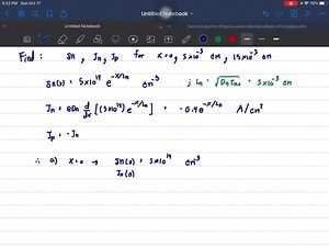 A semiconductor heterojunction is made between the following materials, A and B, with the following parameters:     Doping         (cm^-3)               Length          (μm)               Ln, p         (μm)               ni        ( cm^-3)               τn, p         (μs)        A:     2     4     NA=10^20    0.5     10     10^8    10      B:     1     5     ND=10^16    0.1     100     10^10    1 Draw the equilibrium band diagram, marking off the band edge energies and EF, with respect to the va