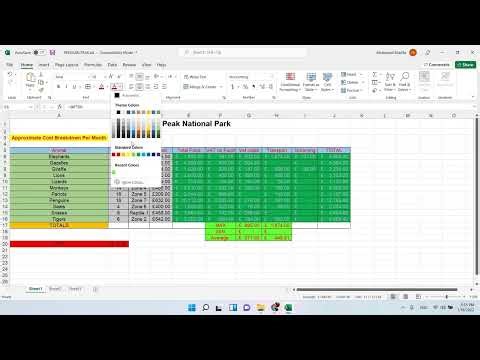 Spreadsheets Revision - Grade 7 - Year 8 - Excel and Google sheets - Cambridge IGCSE ICT