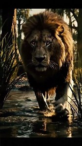 Lion King Encounters the Giant Python #shorts #lion #python