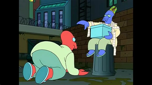 'All hail Zoidberg, the king with the box!' 'Now it's my turn, maybe?' 📦 The box... says "no". (S4 E15 - 'The Farnsworth Parabox') | The Simpsons & Futurama Best Moments