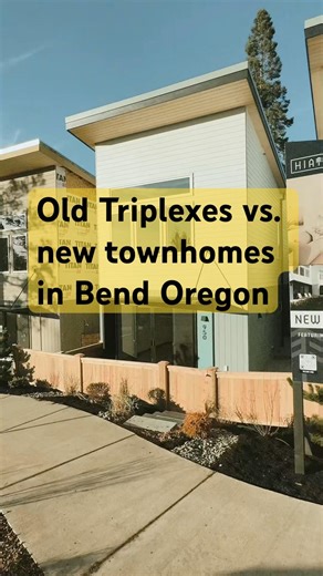 old triplexes vs. new townhomes, Which do you like better? Affordable housing has become luxury