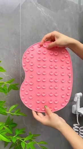 This is designed to go in your bath or shower to clean and massage your feet without you having to bend or stoop over. That makes it not only easy to use, but ideal for the elderly, anyone with back problems, pregnant women, and athletes, people that have trouble bending or seeing their feet while showering or bathing. #smarthome #cool gadgets #gadgets #smartgadget #invention #gadgetslover #amazongadget #gadget #Kitchengadget #diy | Massagelih