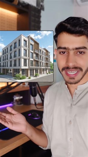 How to Convert 2D Architecture Image into 3D #2dto3d #3darchitecture