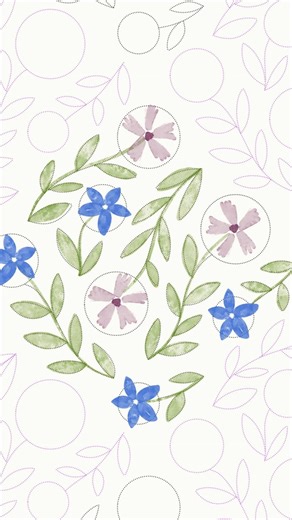 How to illustrate seamless patterns using a pattern template #surfacepatterndesign #procreate