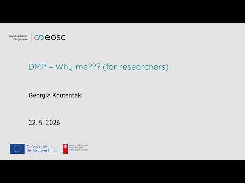 DMP – Why me??? (for researchers)
