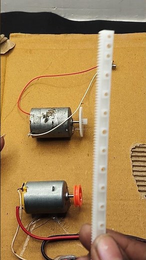 DC motor generate power and mini motor work