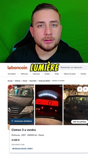 Voiture à vendre sur Leboncoin : rien de grave !