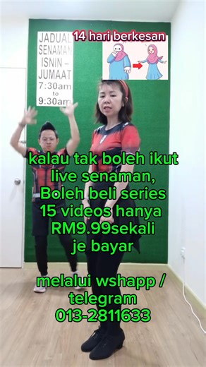 10K views · 359 reactions | Senaman full-body untuk kesihatan sempurna, mudah dan berkesan ❤️cepat follow wm senaman sama-sama, jadual live senaman Isnin-Jumaat 730am-930am,kalau tak boleh join live senaman,Boleh beli series video senaman hanya RM9.99 melalui WhatsApp https://www.wasap.my/60132811633 Telegram https://t.me/WatermummyCS1 #watermummy #waterdaddy #healthylifestyle #5kclub#exercise #senamsehat | PeggieTan - Watermummy | Facebook
