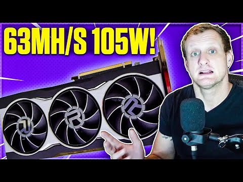 RX 6800 63mh/s at 105 Watts!