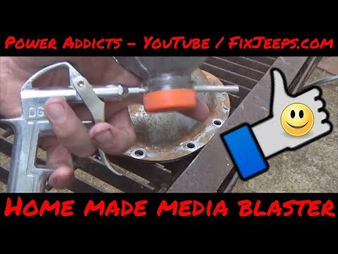 DIY Sand Blaster!! 😃 Easy and very cheap to make - Works great for prepping small parts to paint!
