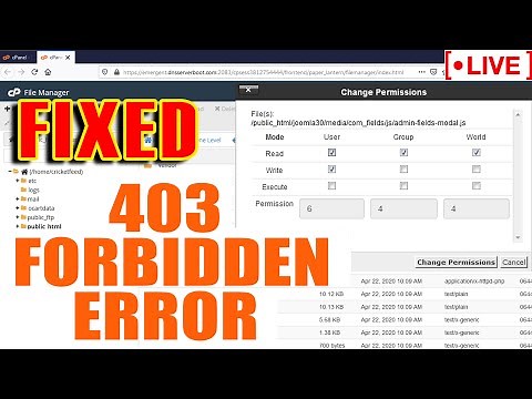 [🔴LIVE] How to fix 403 Forbidden error?