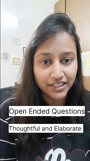 What are open ended questions?