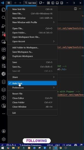 How To Enable AutoSave in Visual Studio 💻🔥 (Stop Losing Code!) Stop losing your code again 😱 Enable AutoSave in Visual Studio and code stress-free 💻⚡ Perfect tip for beginners & developers 🚀 #vscode #VisualStudio #webdevelopment #facebookreel #viralpost2025 | Developer Creation