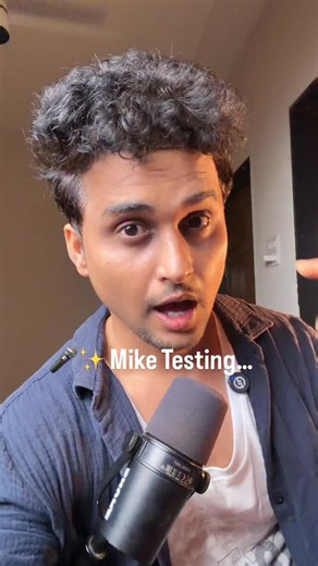 Ankit Borse on Instagram: "✨ Mike Testing… 1️⃣ 2️⃣ 3️⃣"