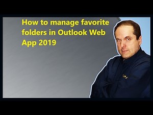 How to manage favorite folders in Outlook Web App 2019