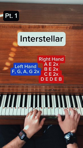 Interstellar (Piano Tutorial Pt. 1) Unleashing the cosmic melodies of Interstellar! 🎹✨🚀 Dive into the enchanting soundtrack. 🎶✨🌌 #InterstellarPiano #cornfieldchase #PianoTutorial #music #interstellar #piano