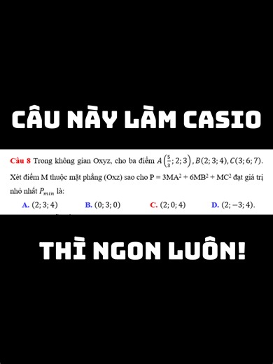 Casio nhanh bài tâm tỉ cự 8 #2k8 #vuatoan12official