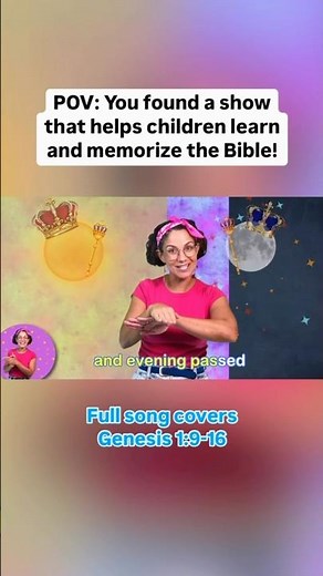 Creation Bible Song for Toddlers & Preschool Learning! Genesis 1:9 #christian #kids #biblesong