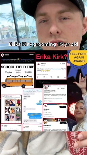 Erika Kirk grooming 15 year old 😳 | Jordan Cooley