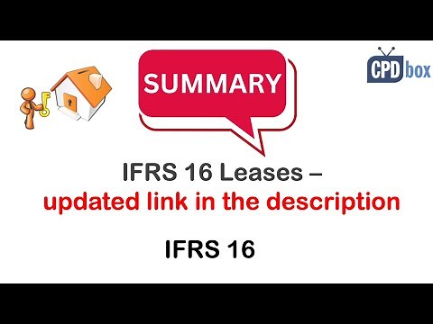 IFRS 16 Leases - updated link in the description