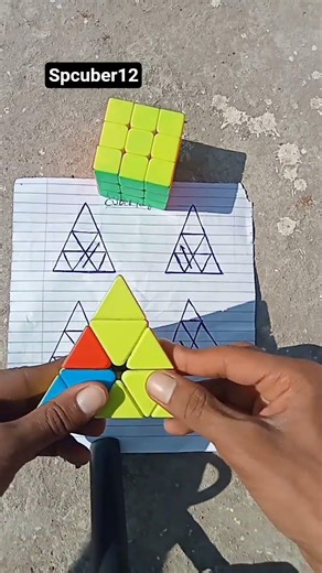 How to solve pyraminx cube in the magic tricks #puzzle #viralshort #pyraminxcube