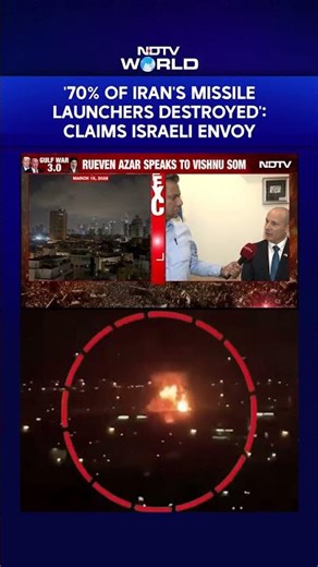 Iran War News Today | '70% of Iran's Missile Launchers Destroyed': Claims Israeli Envoy