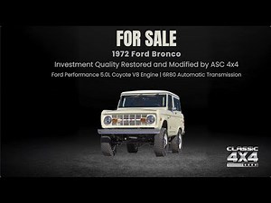 For Sale: Coyote Powered 1972 Ford Bronco