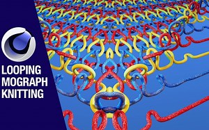 C4D克隆和样条针织循环动态图形动画制作（中英文字幕）_哔哩哔哩_bilibili