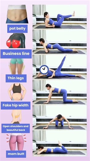 6-Minute Full Body Workout 🔥 Burn Lower Belly Fat, Slim Legs & Lift Glutes at Home | No Equipment