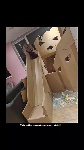 DIY Cardboard Slide Project for Fun at Home