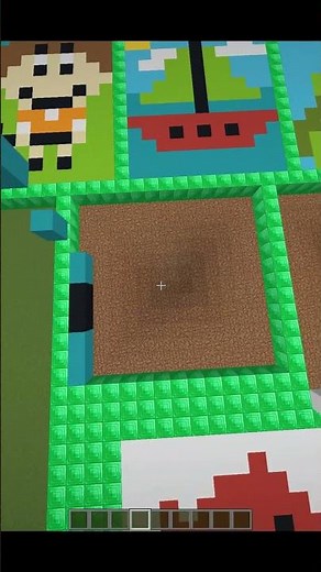 Satisfying pixel art in minecraft Penda Sand Art #shorts #minecraft #gaming