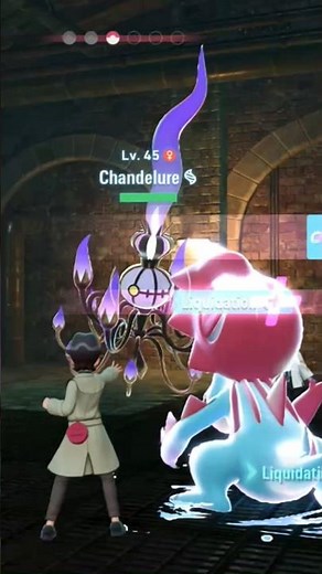 Mega Chandelure battle in Pokémon Legends Z-A