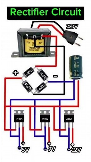 bridge rectifier circuit diagram🩵This circuit efficiently converts AC to DC